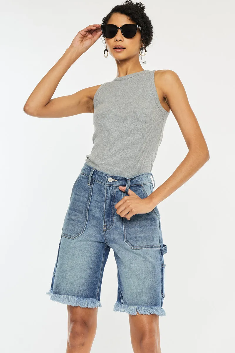 Callie KanCan Denim Bermuda Boxy-Stretch