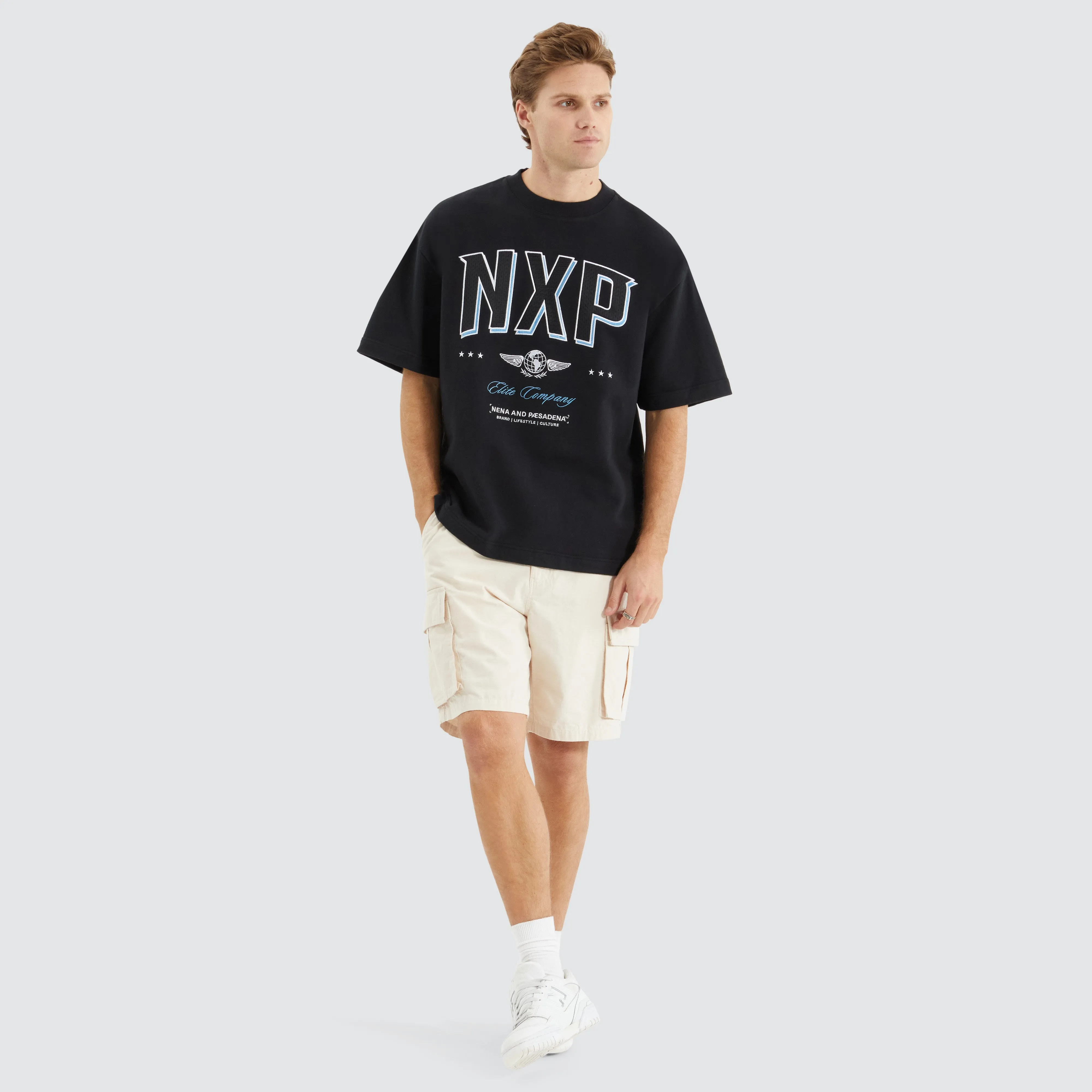 Captain Loopback Street Tee Anthracite Black