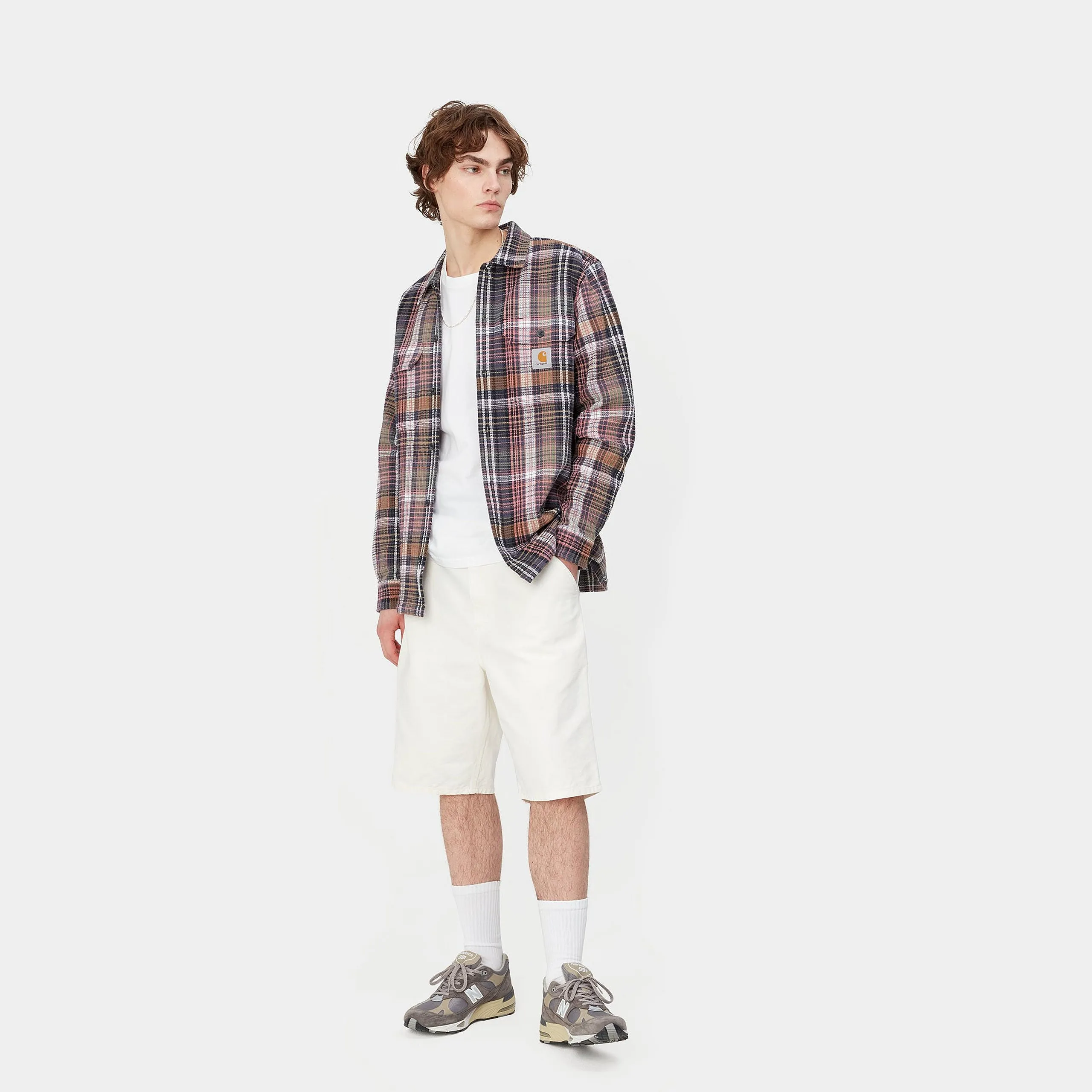 Carhartt WIP Single Knee Short Wax Stone Washed