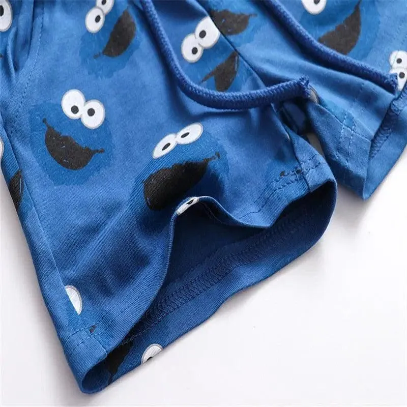 Cartoon Animals Print Kids Shorts
