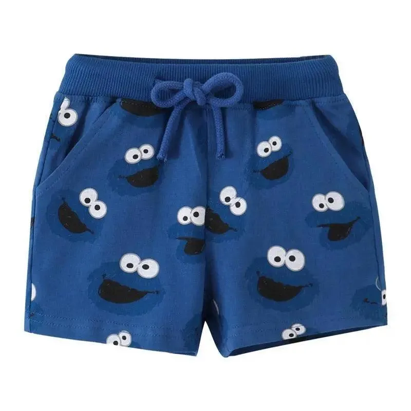 Cartoon Animals Print Kids Shorts