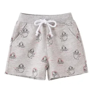Cartoon Animals Print Kids Shorts
