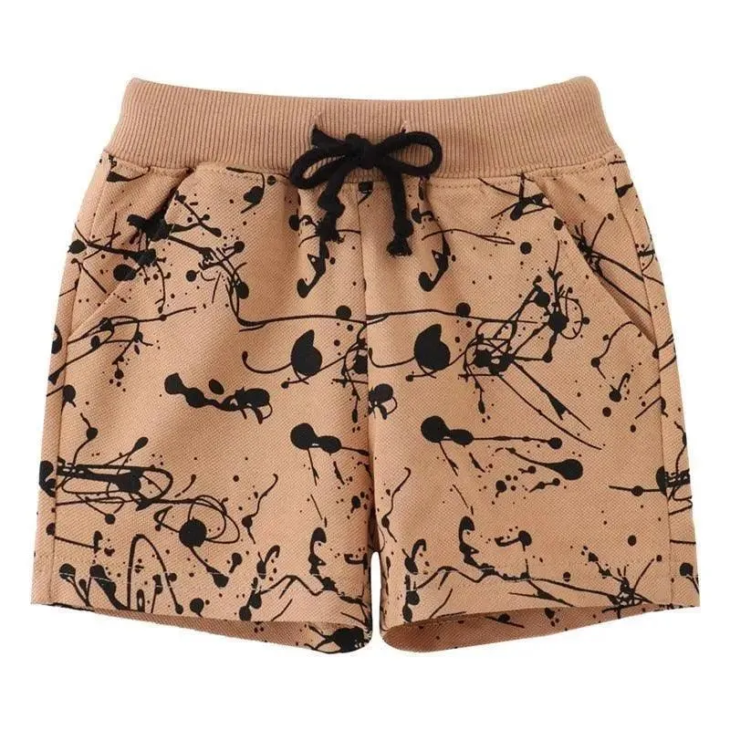 Cartoon Animals Print Kids Shorts
