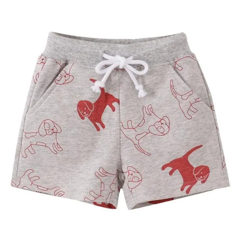 Cartoon Animals Print Kids Shorts