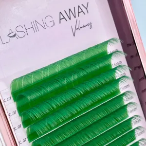 CC Feather Mink - .07 - Mix Length GREEN