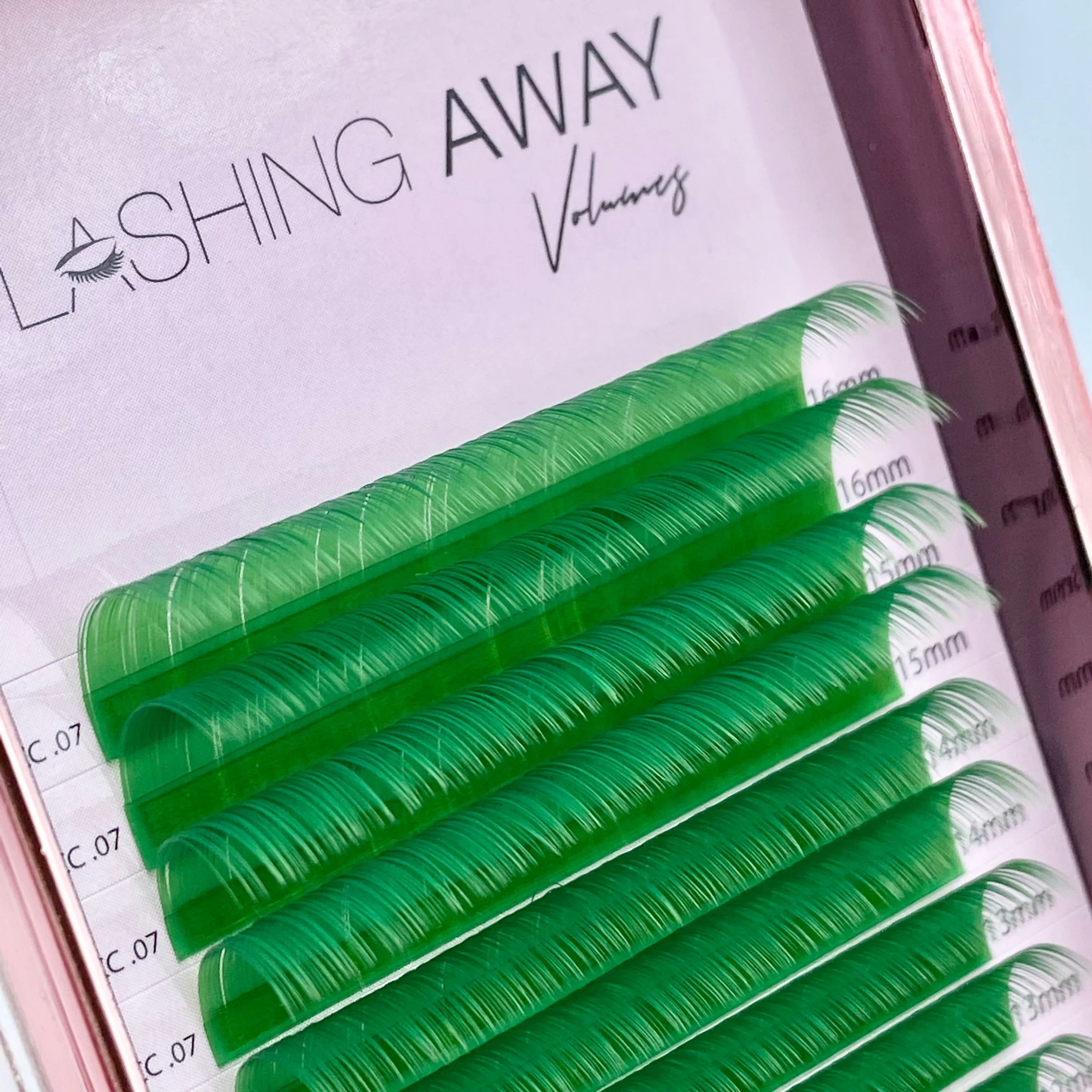 CC Feather Mink - .07 - Mix Length GREEN