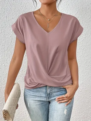 Celest™ | Cozy V-Neck Casual Tee