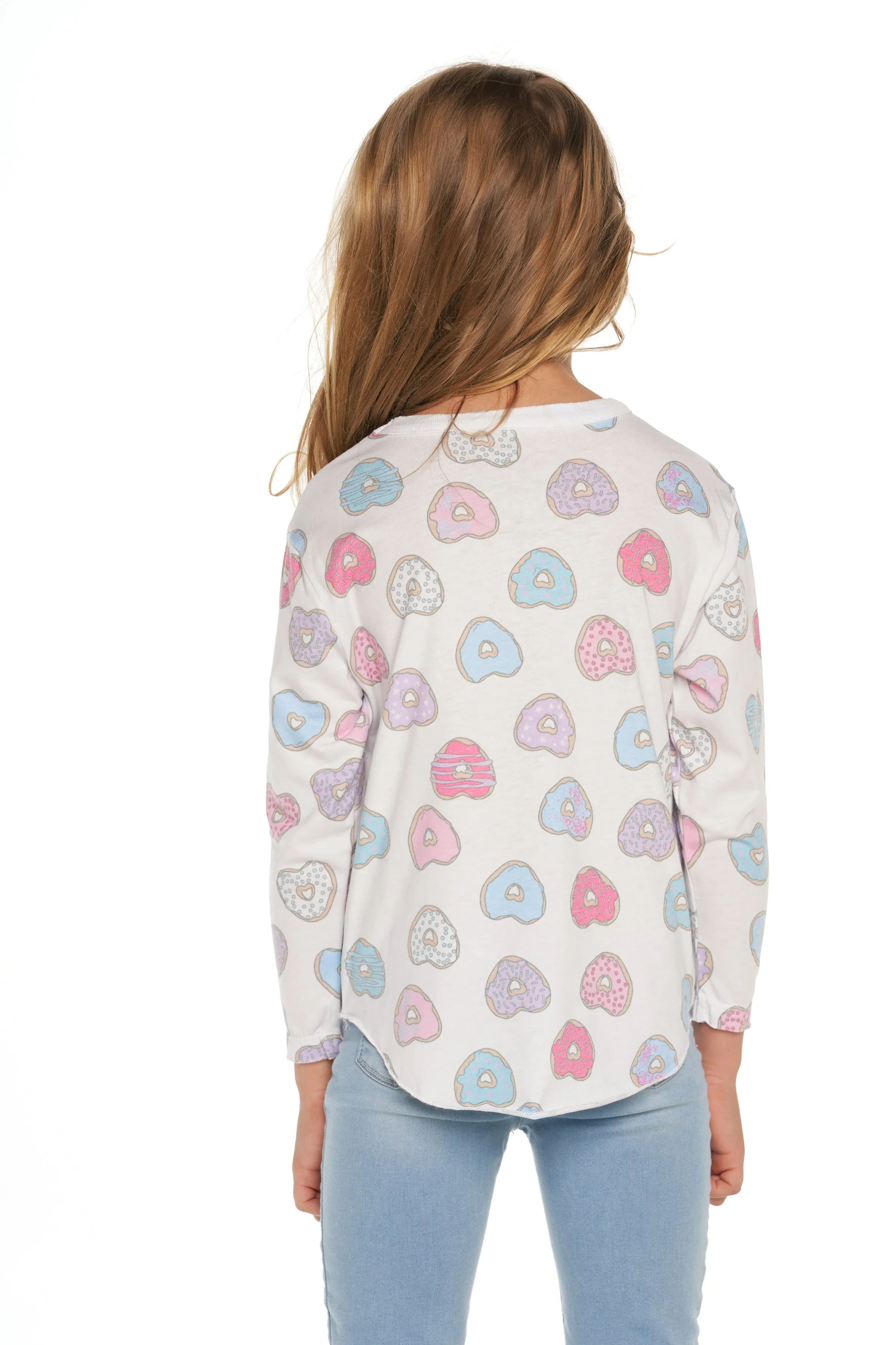 Chaser Heart Donuts L/S Shirttail Tee