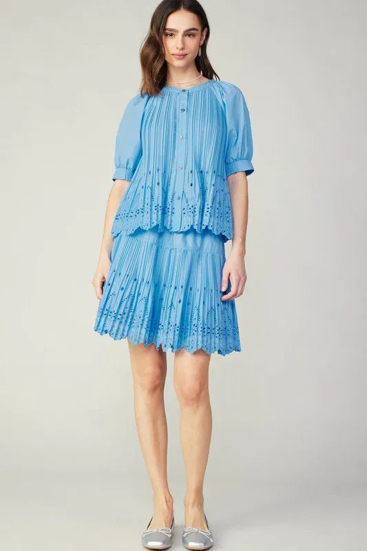 Chic Charisma Eyelet Skirt