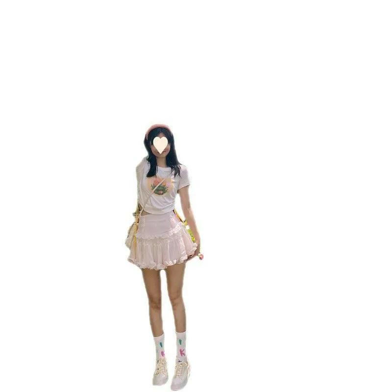 Chic Chiffon Light Pink Skirt