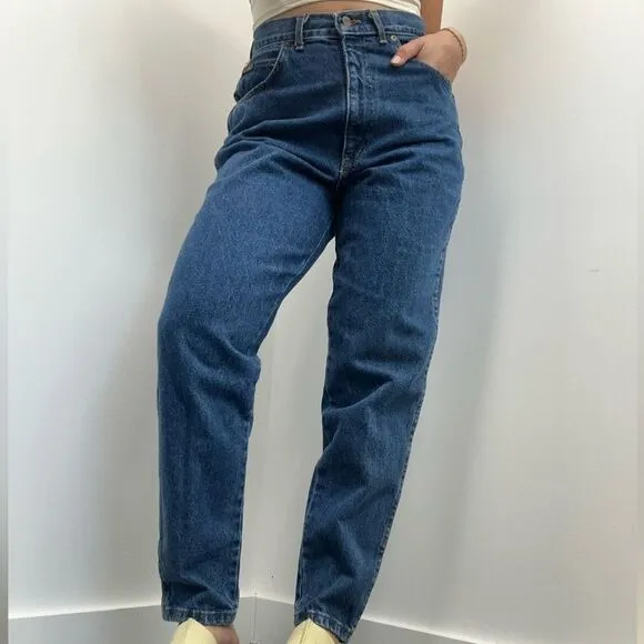 Chic Vintage 80's Medium Wash High Rise Mom Jeans Size 6/8 (tag size 14)