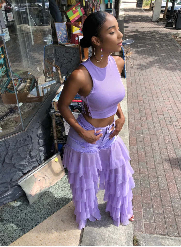 Chiffon Street Dreams Jeans Lavender