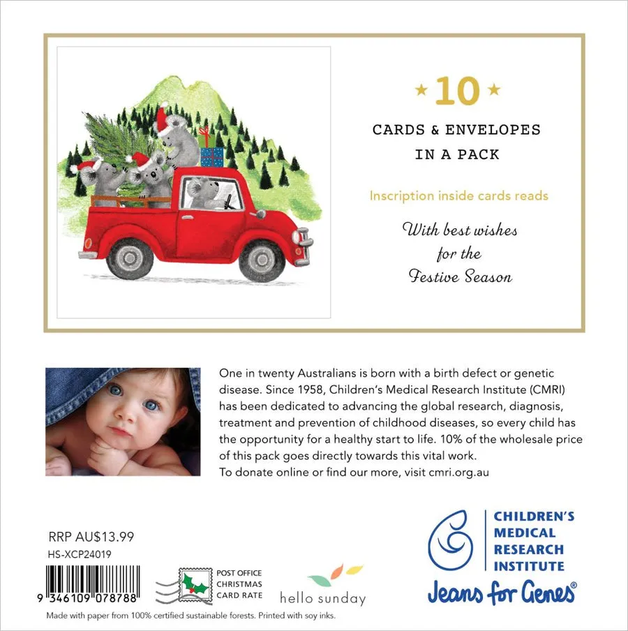 CHILDREN'S MEDICAL RESEARCH INSTITUTE-KOALA TREES CHARITY BOXED CHRISTMAS CARDS