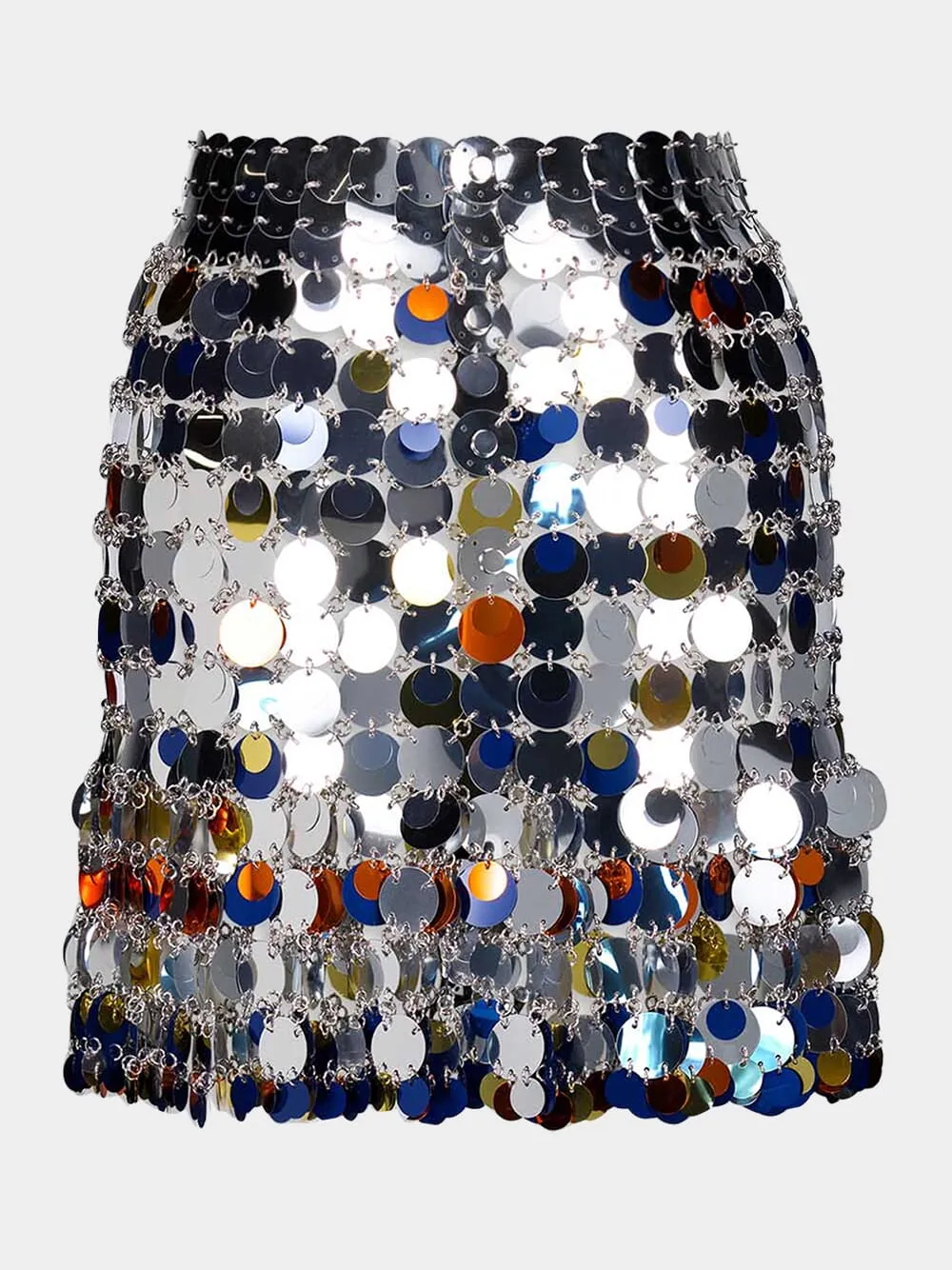 Circular-Discs Mini Skirt