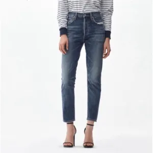 Citizens of Humanity Premium Vintage Liya High Rise Classic Fit Crop Jeans Sz 28