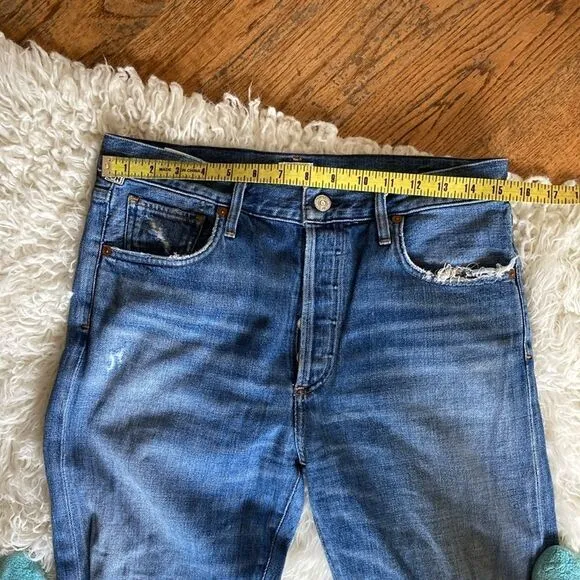 Citizens of Humanity Premium Vintage Liya High Rise Classic Fit Crop Jeans Sz 28