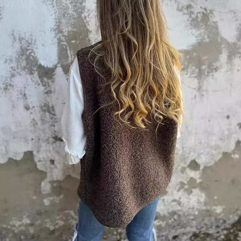 Clara | Cozy Buttoned Vest