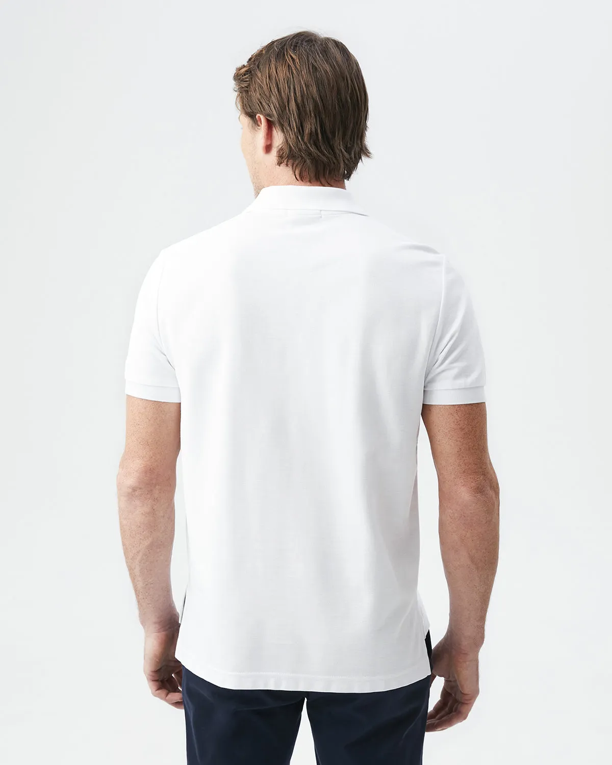 CLASSIC FIT ICONIC POLO IN WHITE