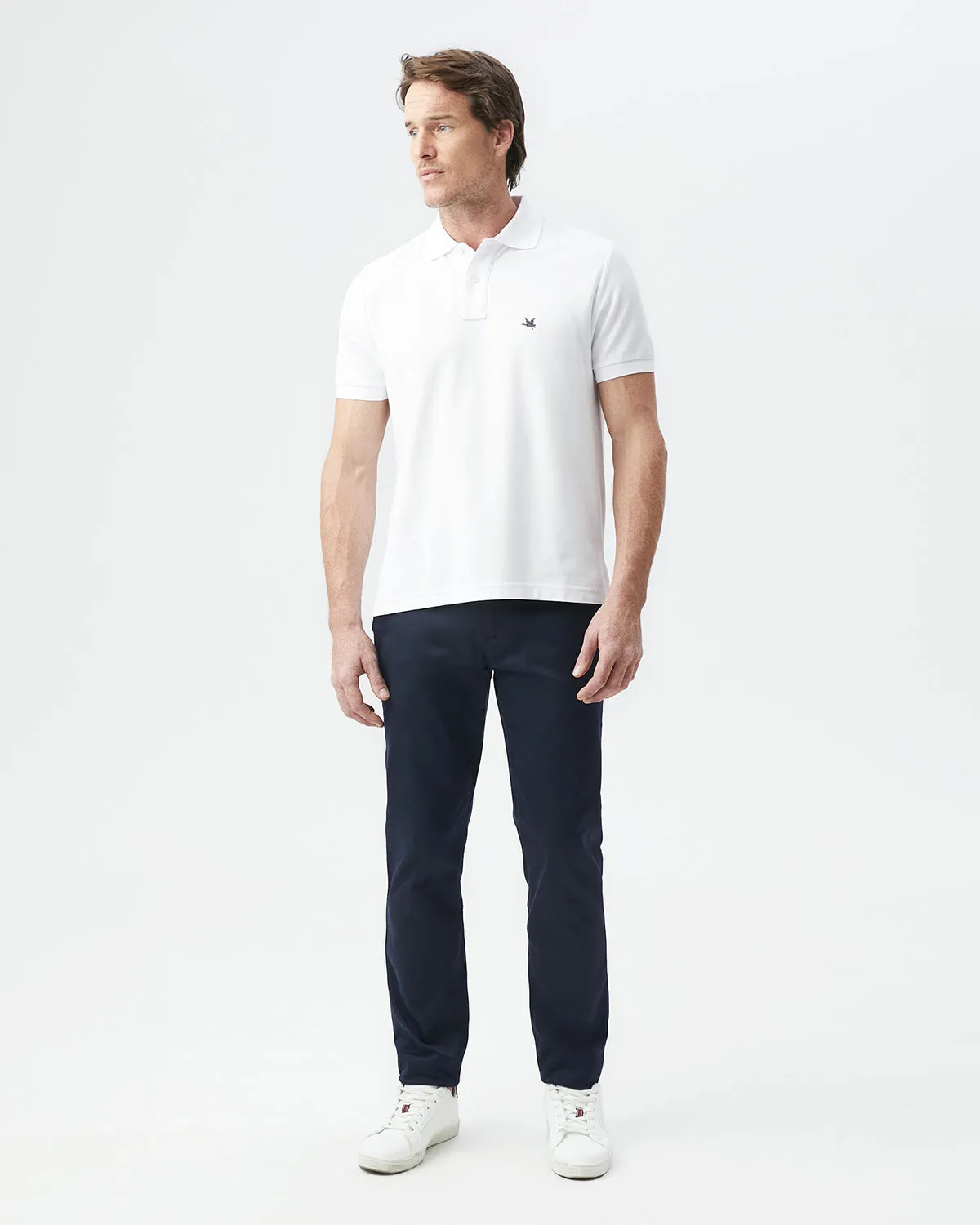 CLASSIC FIT ICONIC POLO IN WHITE