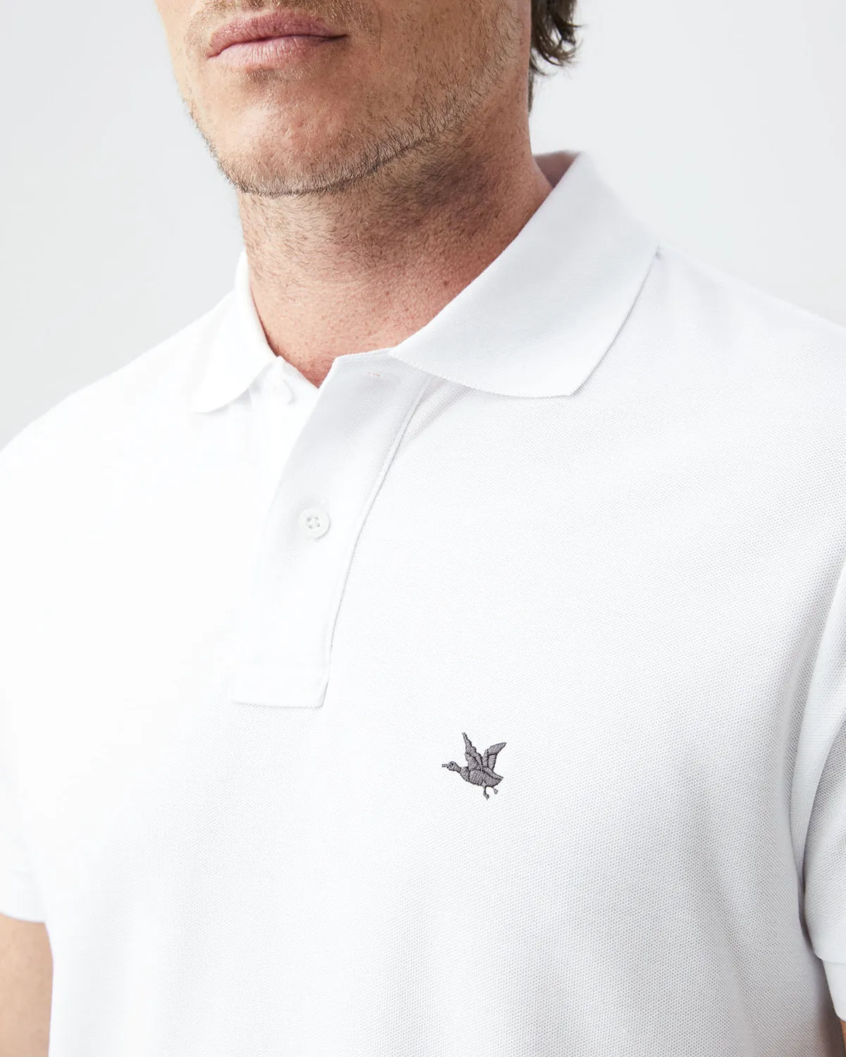 CLASSIC FIT ICONIC POLO IN WHITE