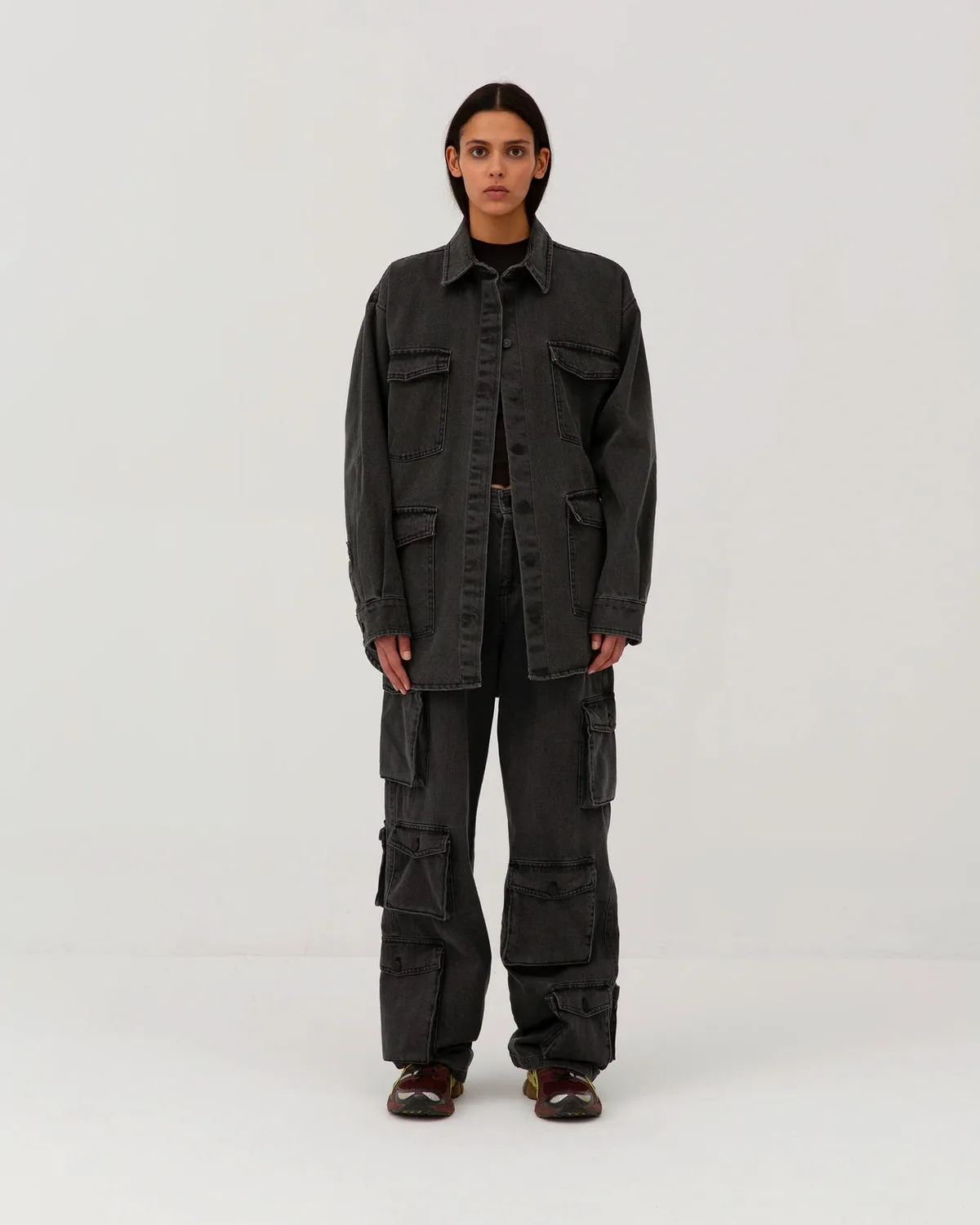 Classic Jeans Shirt - Washed Black