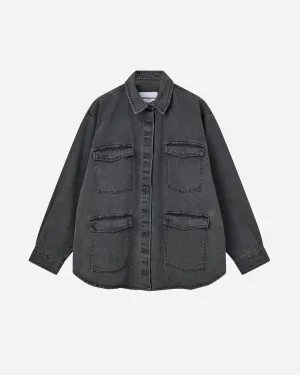 Classic Jeans Shirt - Washed Black