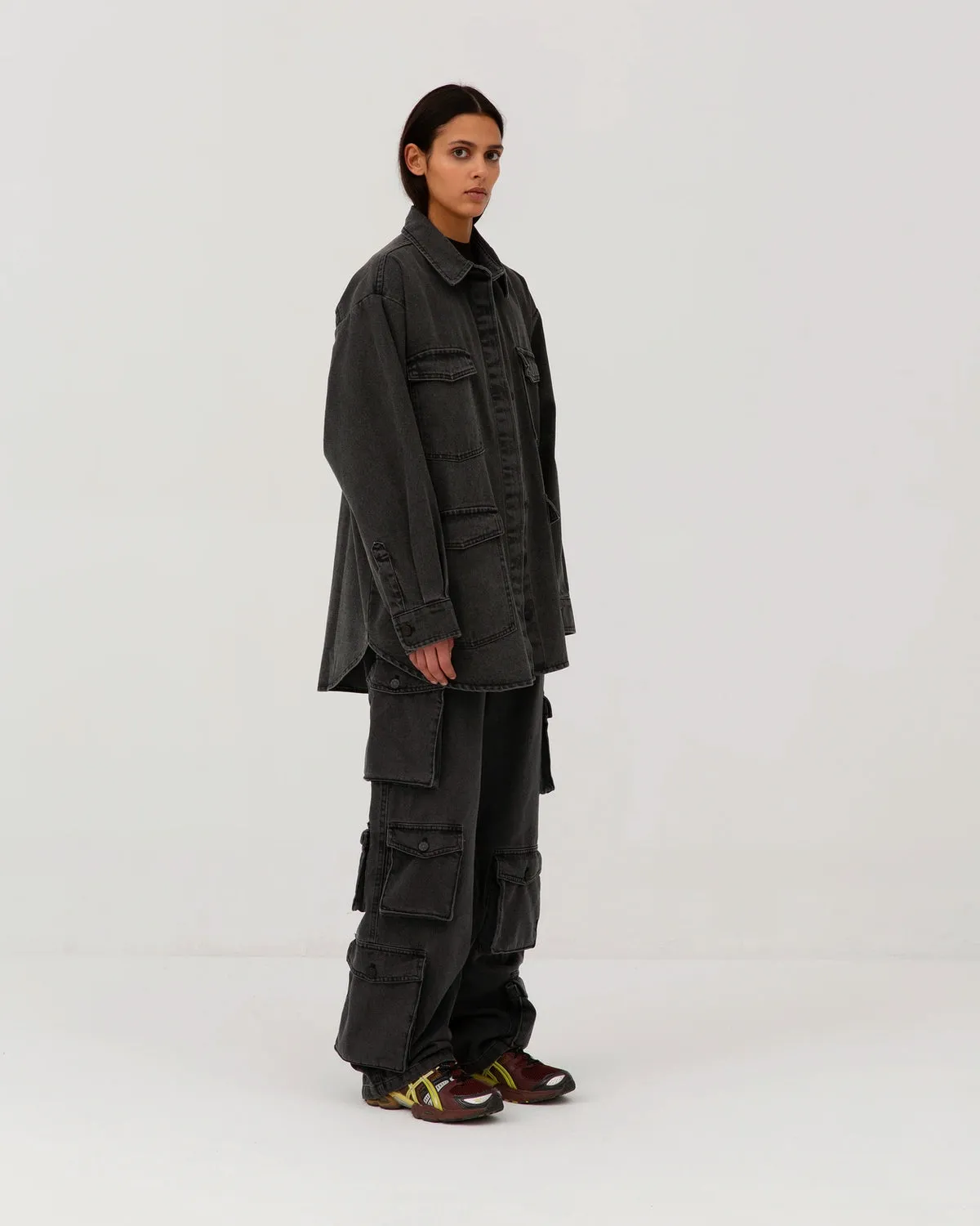Classic Jeans Shirt - Washed Black