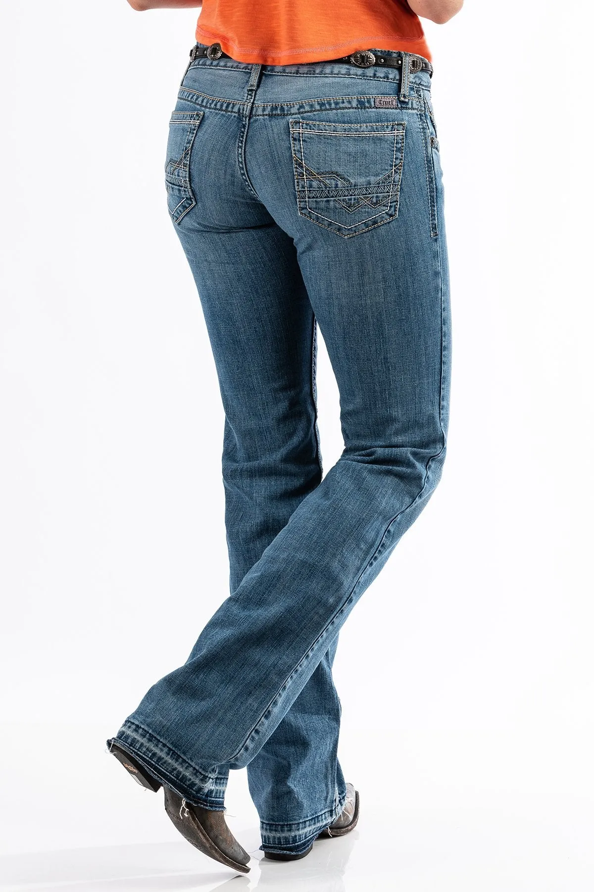 CLCB13254071-29-L Ladies Jeans Abby Medium Stone