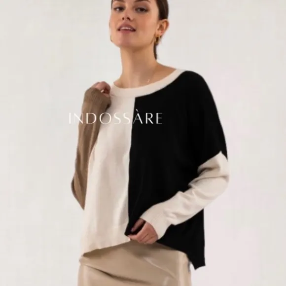 💥🔥CLEARANCE SALE⚡️🌟The Essential Color Block Pullover Sweater