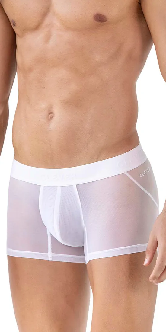 Clever 1625 Yin Yang Trunks White