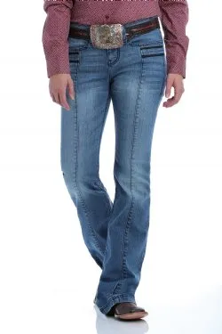 CLMJ81454077-30/9-Long Jean Cinch Trouser "Lynden" Medium Stone