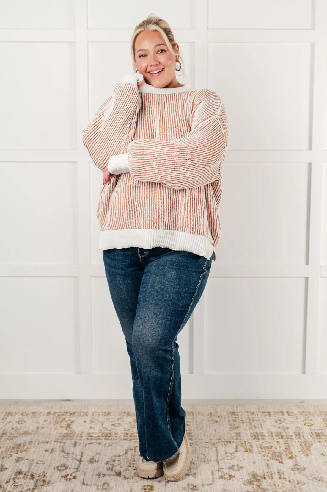 Contrast Trim Sweater