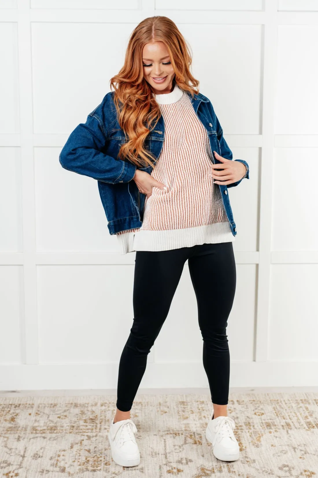Contrast Trim Sweater