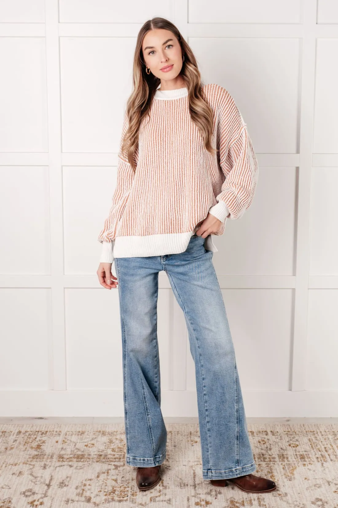 Contrast Trim Sweater