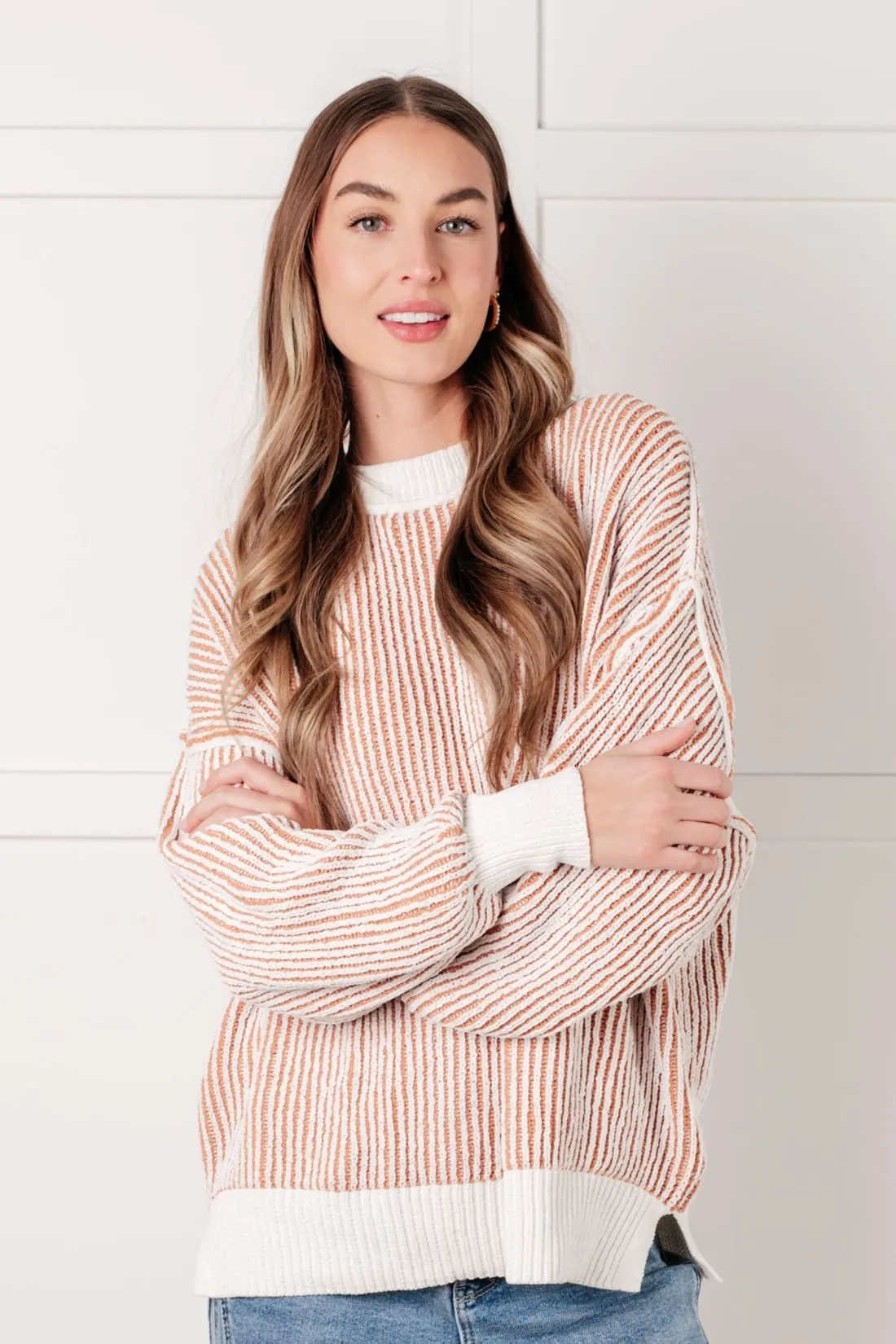 Contrast Trim Sweater