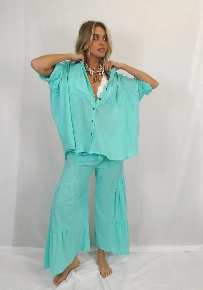 Coral Sea Shirt Turquoise
