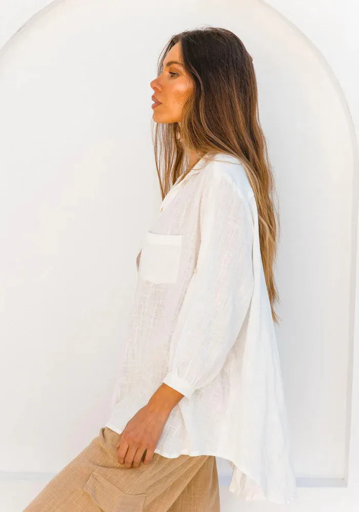 Coral Sea Shirt White