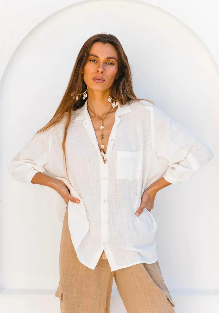 Coral Sea Shirt White