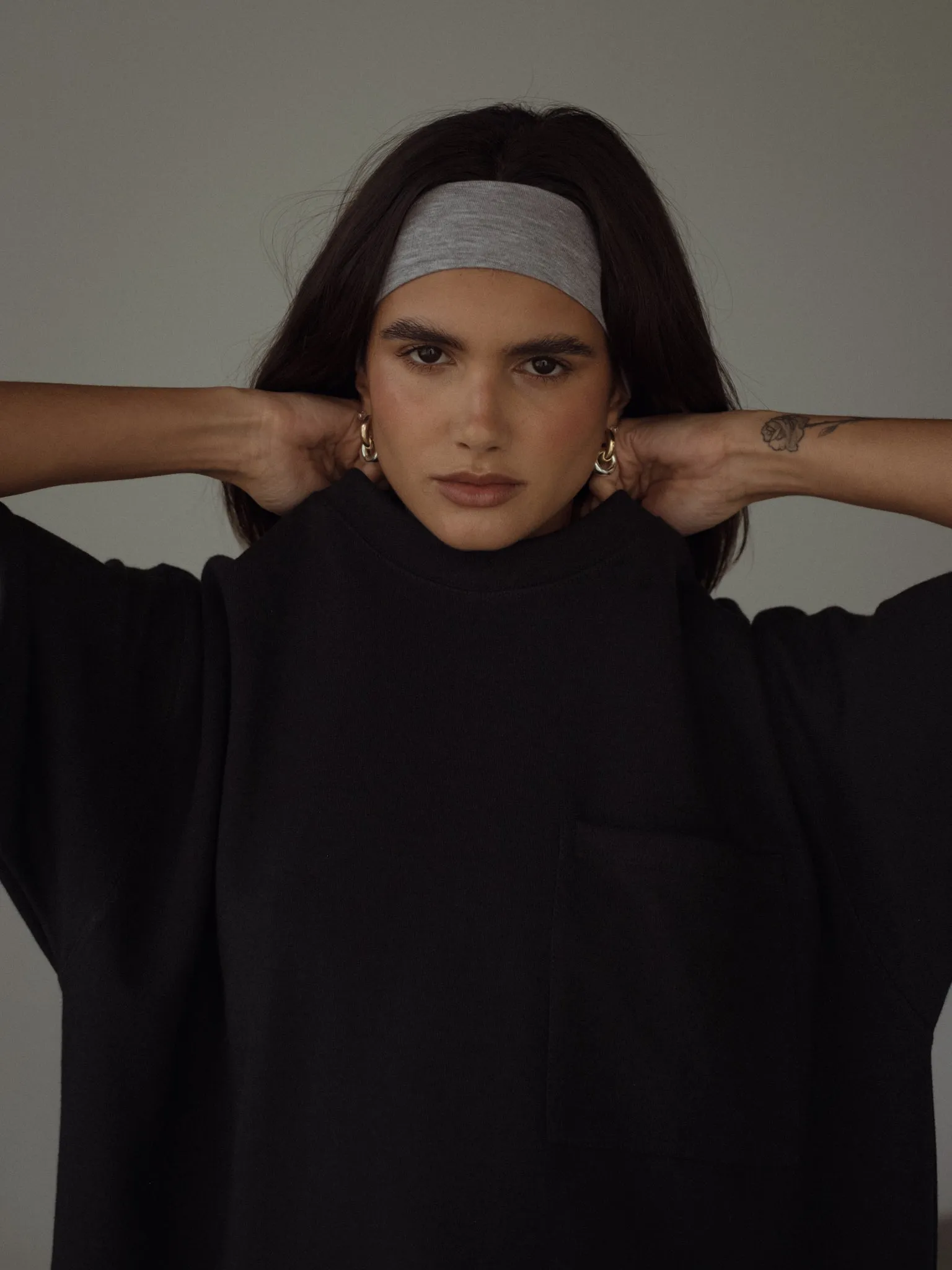 COTTON POCKET T-SHIRT - BLACK
