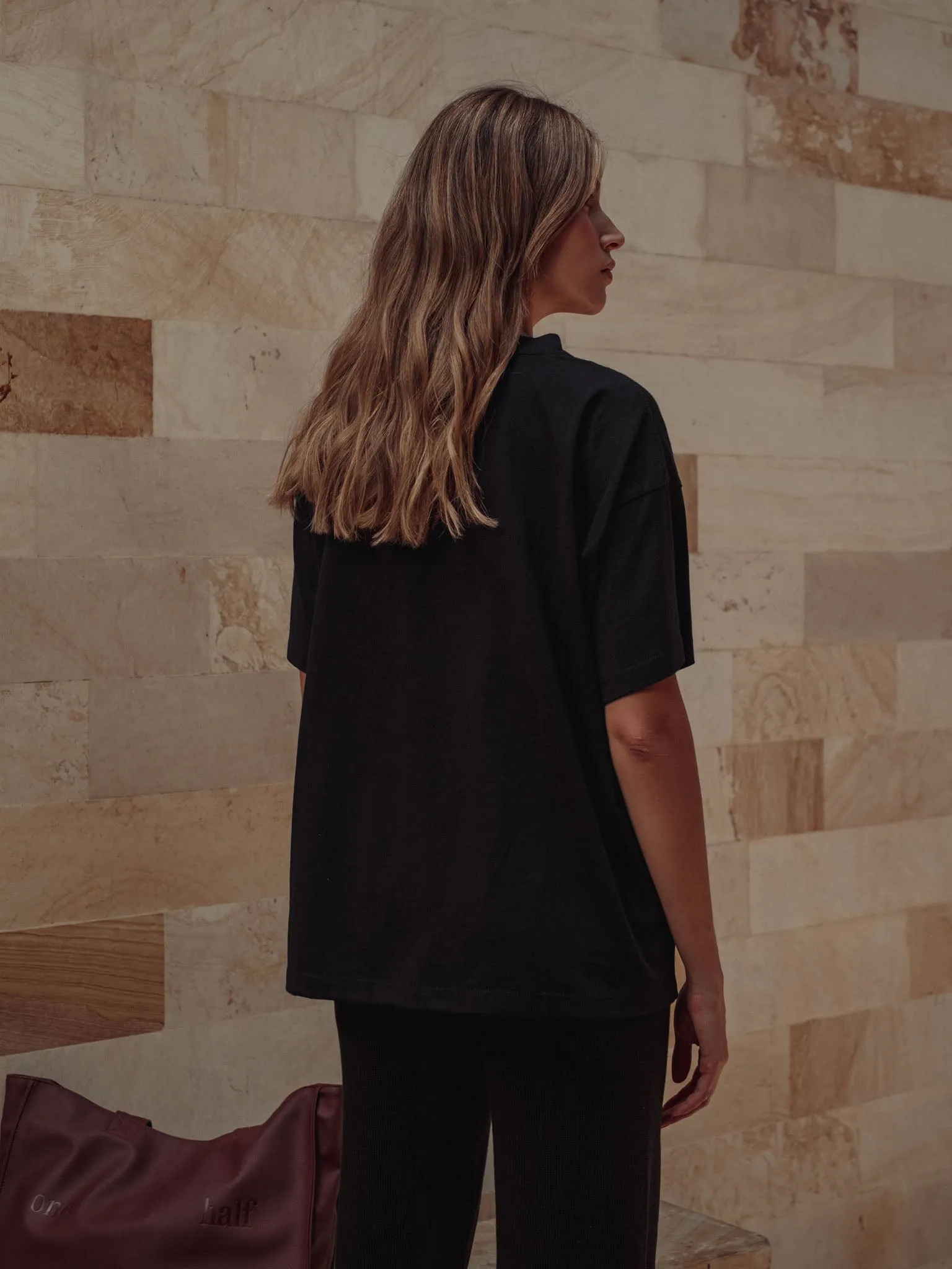 COTTON POCKET T-SHIRT - BLACK