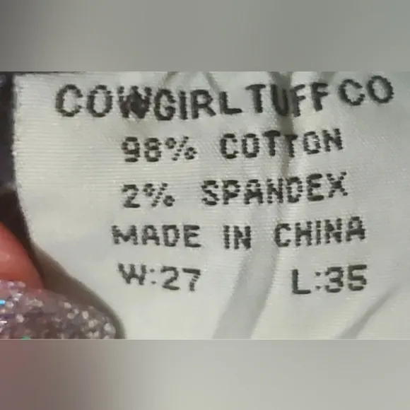 Cowgirl Tuff Co.  Jazzy Jeans W27 L35