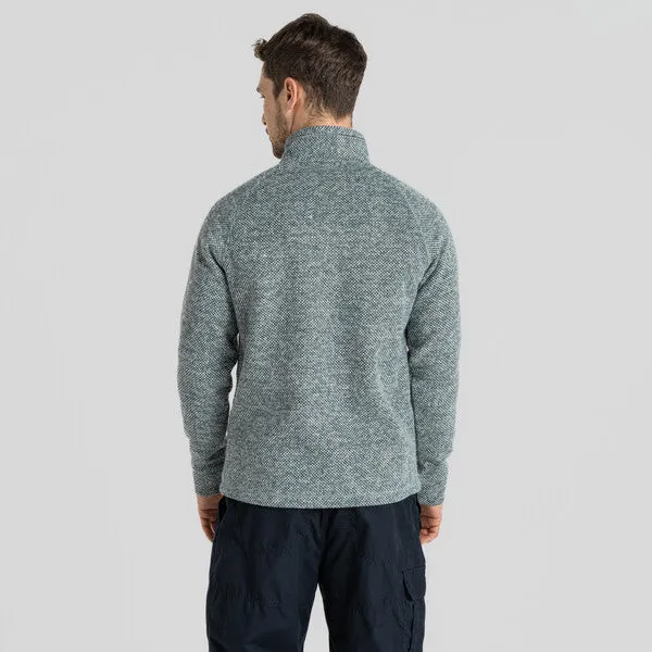 Craghoppers Men's Rubeus Half Zip Fleece | Balsam Green Marl