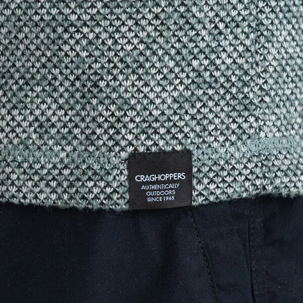 Craghoppers Men's Rubeus Half Zip Fleece | Balsam Green Marl