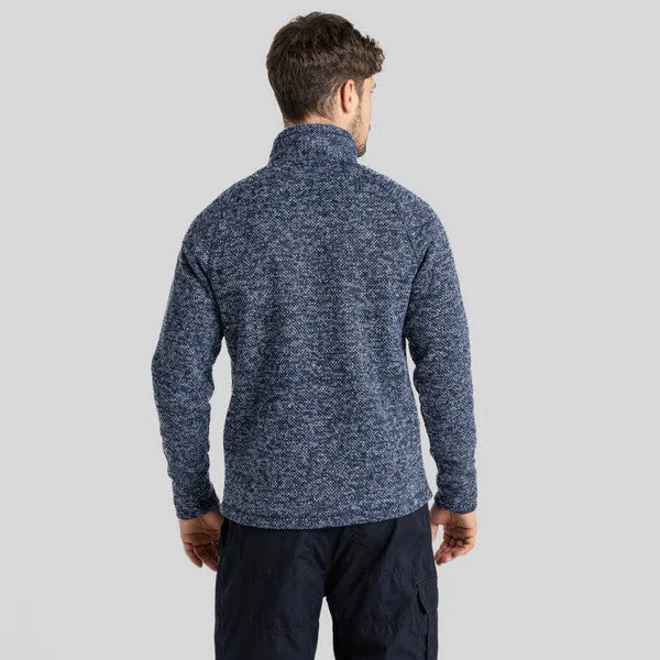 Craghoppers Men's Rubeus Half Zip Fleece | Blue Navy Marl