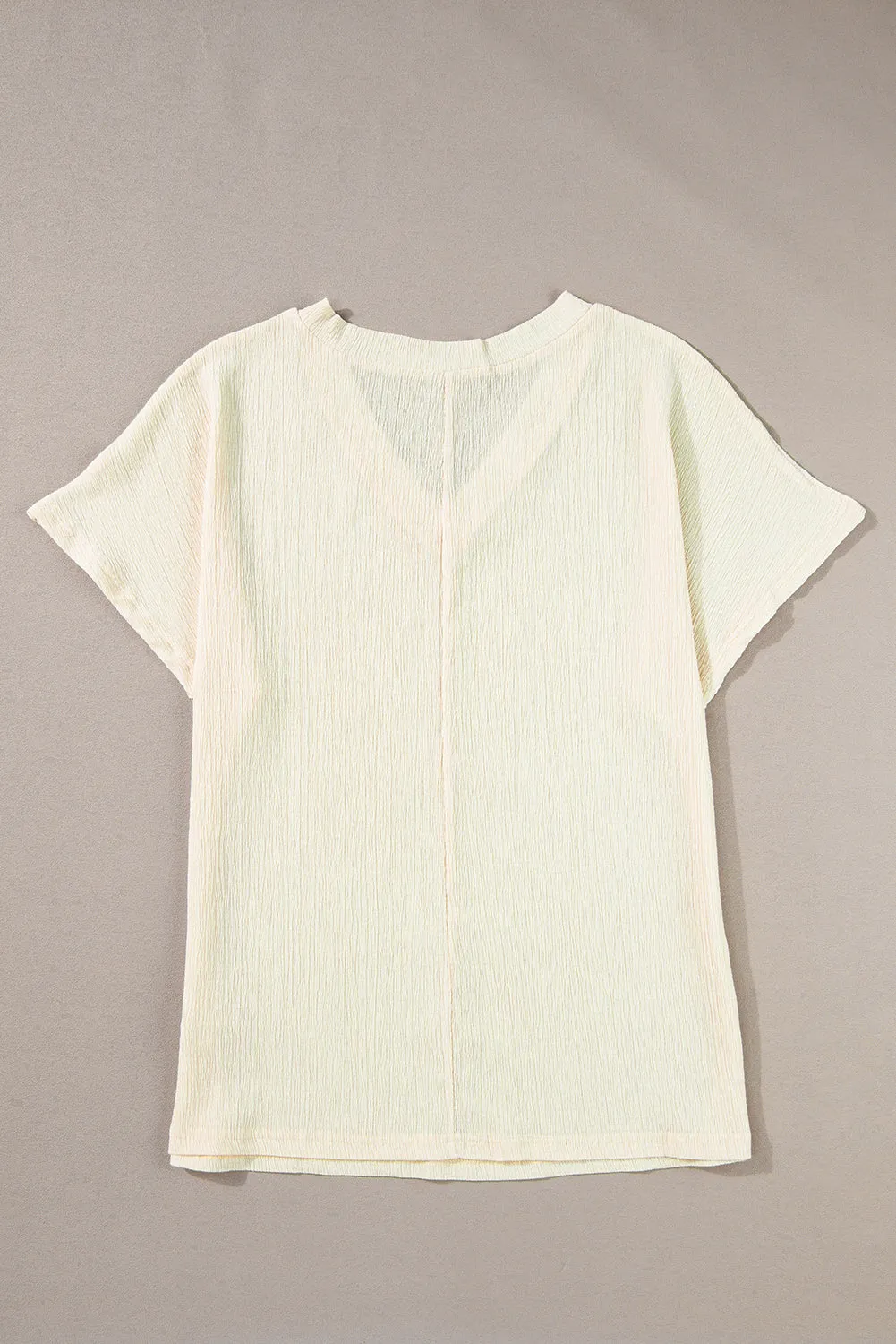 Crinkled Wide Sleeve T-shirt