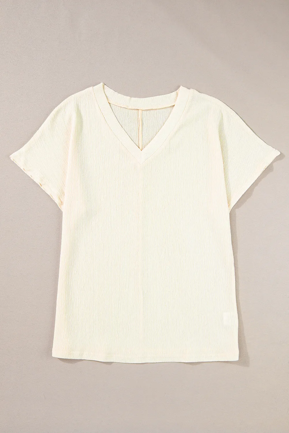 Crinkled Wide Sleeve T-shirt