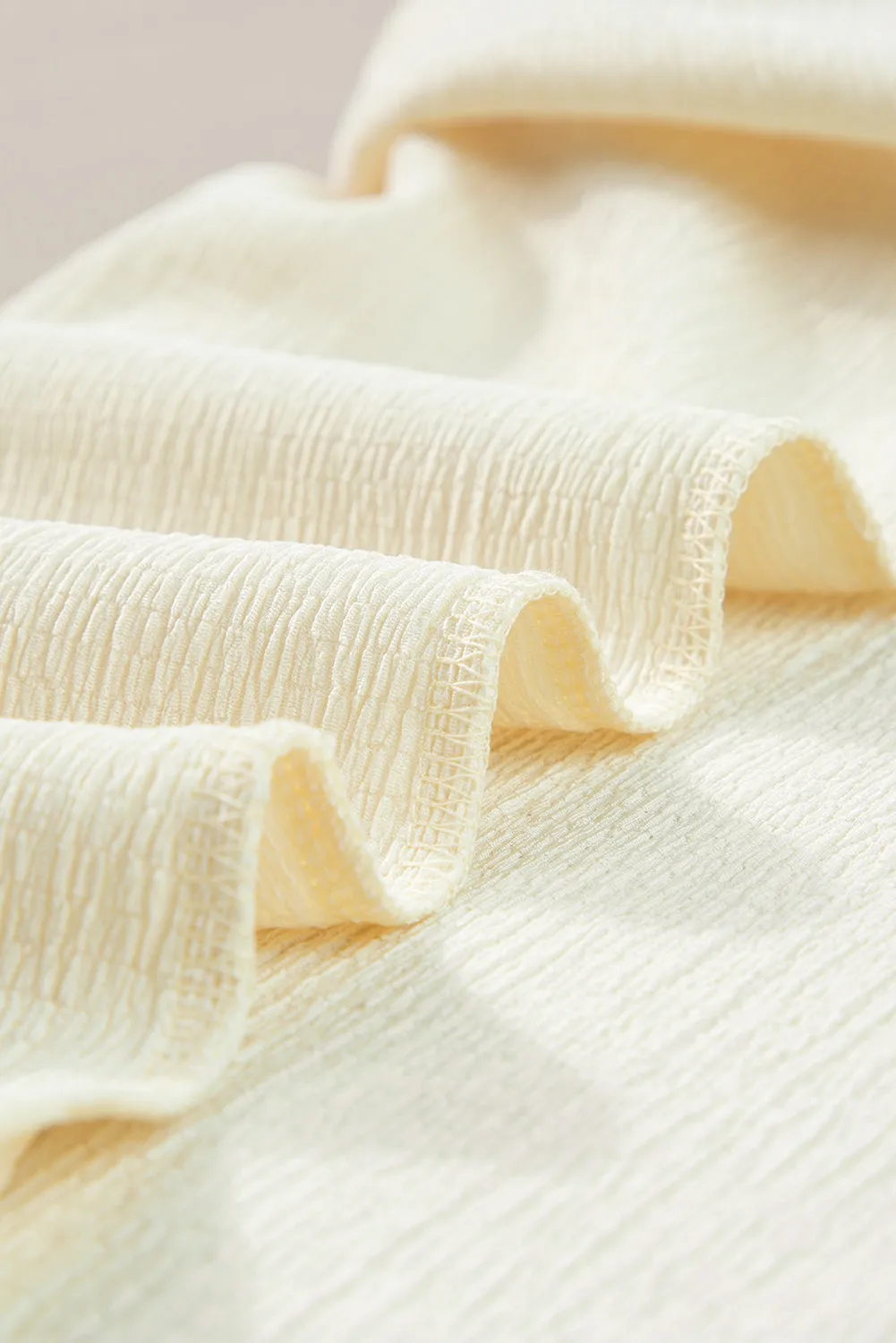Crinkled Wide Sleeve T-shirt