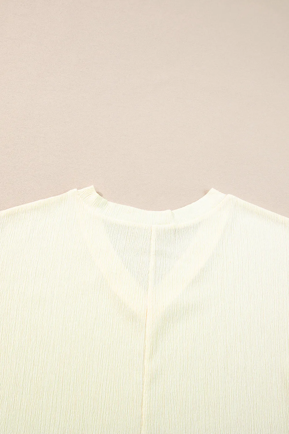 Crinkled Wide Sleeve T-shirt