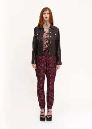 Croc textured vinyl jacket