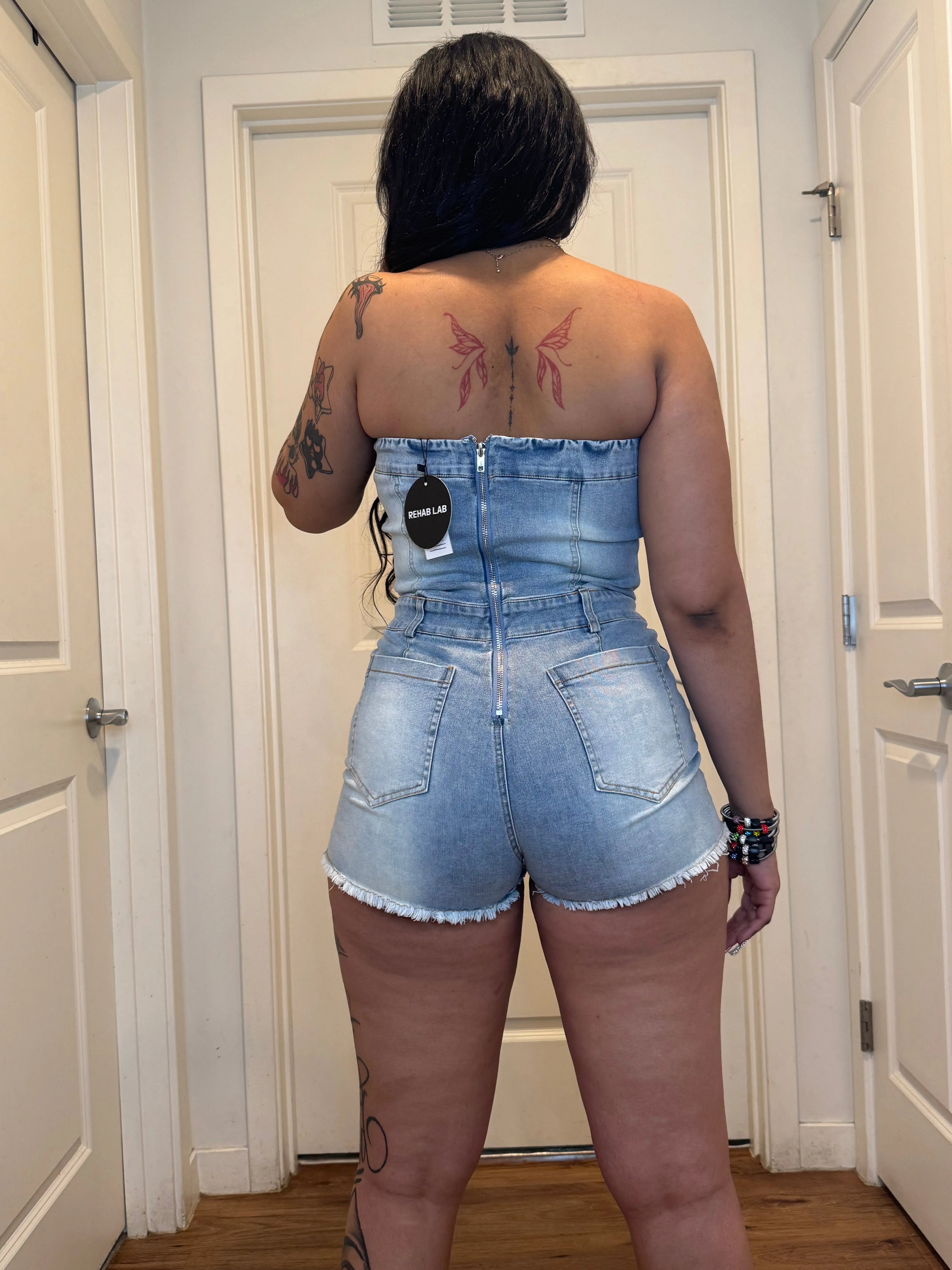 Crossed romper